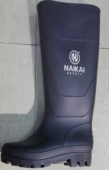 Gumboot Pair N/Sfty Naikai Italy Black HC S10