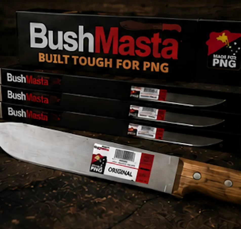 [GS0200] Bushmasta Bush Knife Wdn Hdl 14"