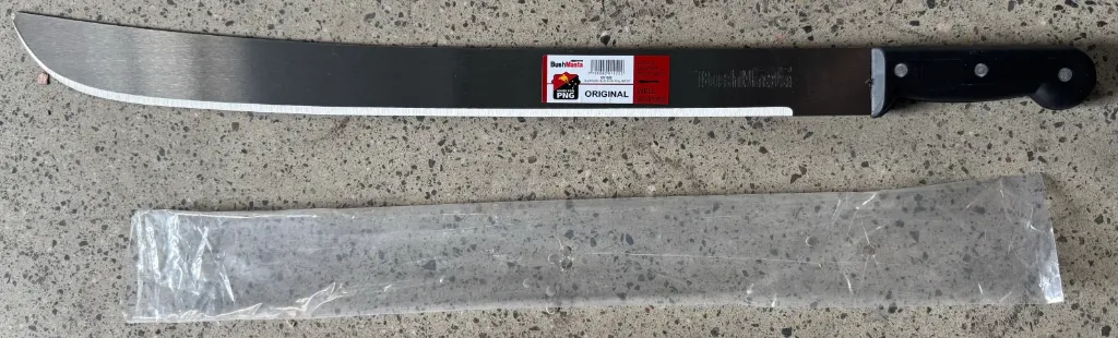 Bushmasta Bush Knife Poly Hdl 22"