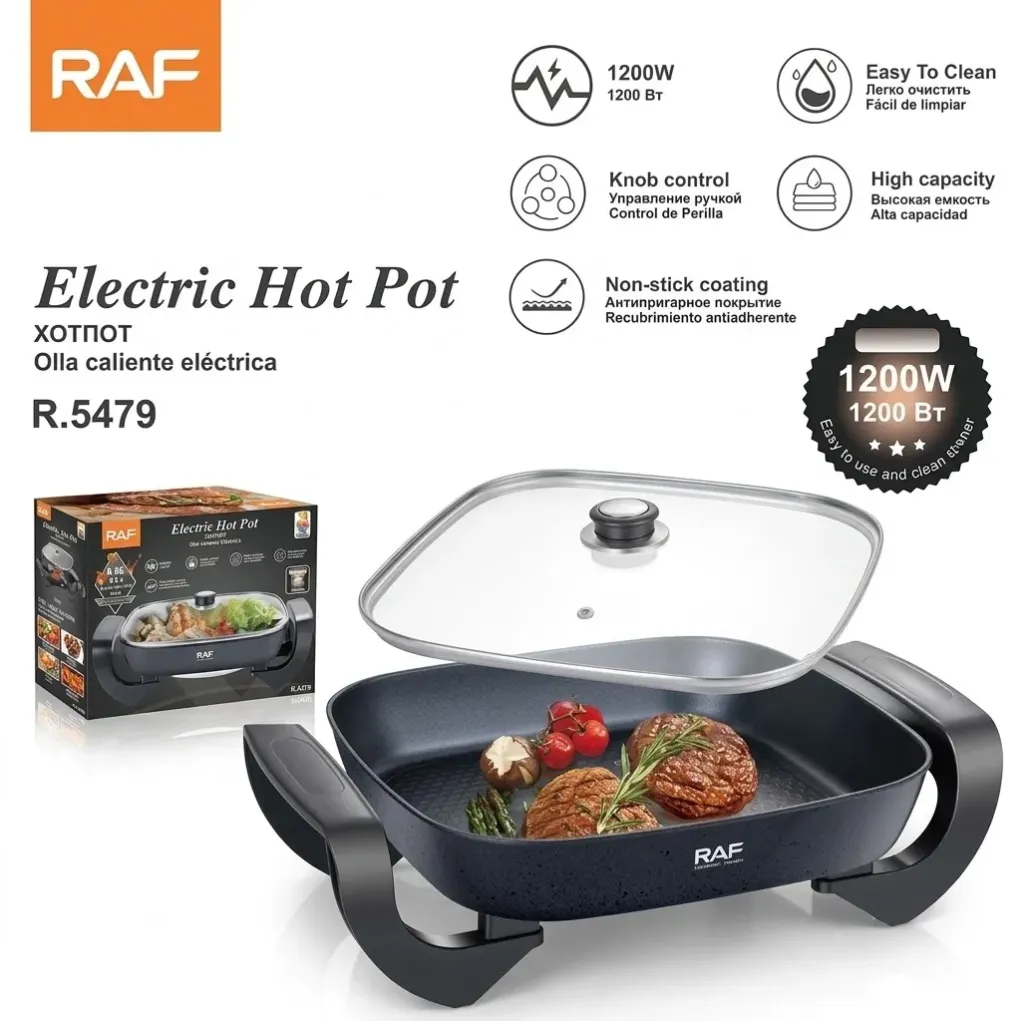 RAF Frying Pan Electric Hot Plate 6L