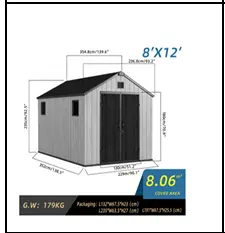 Shed Apex Granite 8x12