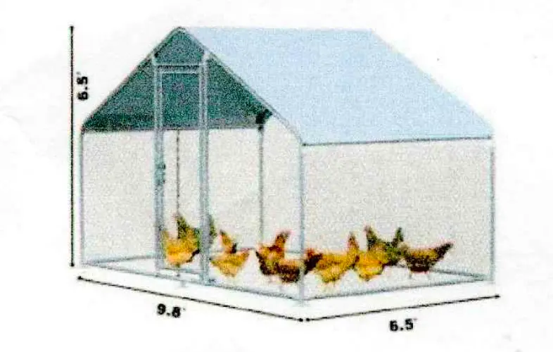 Chicken Coop Galv 2*3*2m CC-232