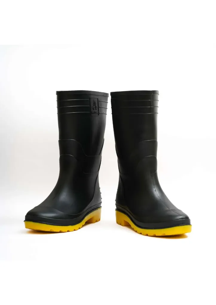 [SW3118] Gumboot Hillson Welcome Blk Sz06