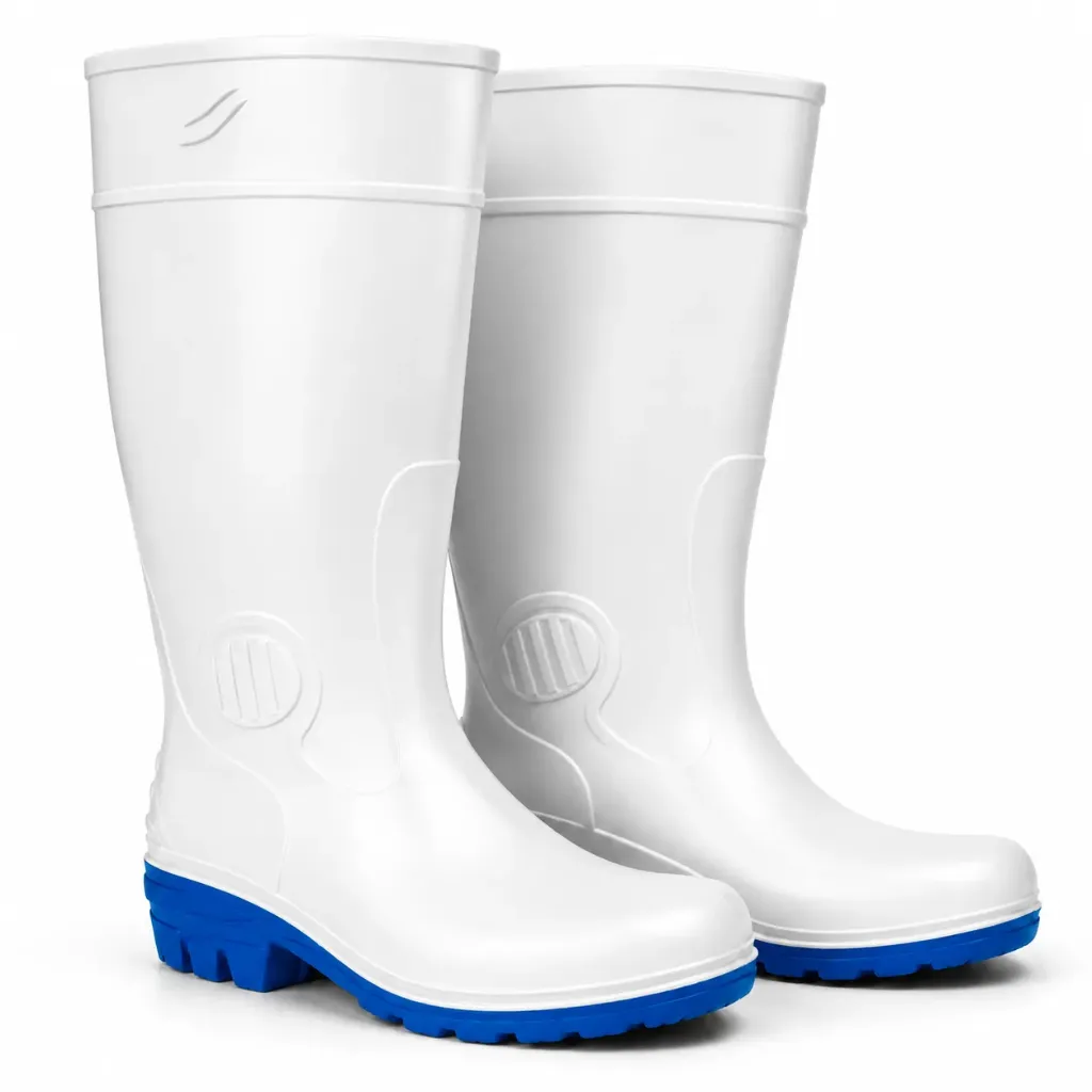 [SW3149] Gumboot Safety Hillson Dragon White Sz08