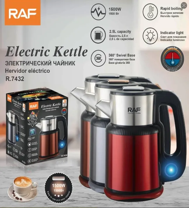 RAF Electric Kettle 1500W 2.5L