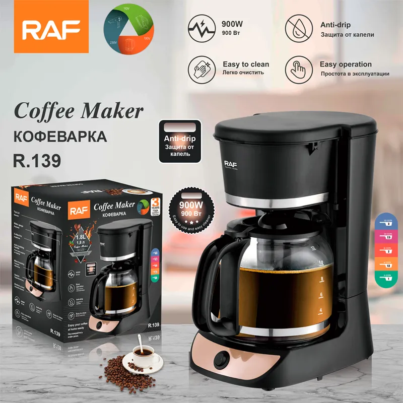 [VI8643] RAF Drip Coffee Machine 800W