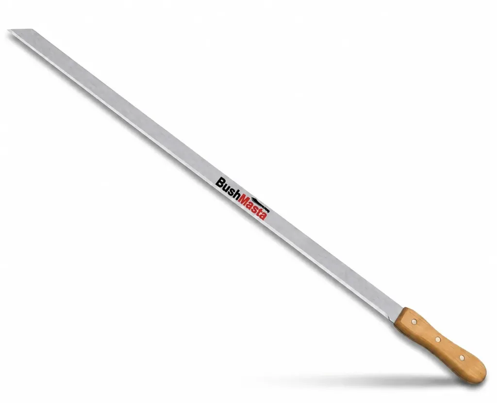 Bushmasta Grass Knife Straight Wooden Handle 27" 1.6mm*500g M214-SHARP