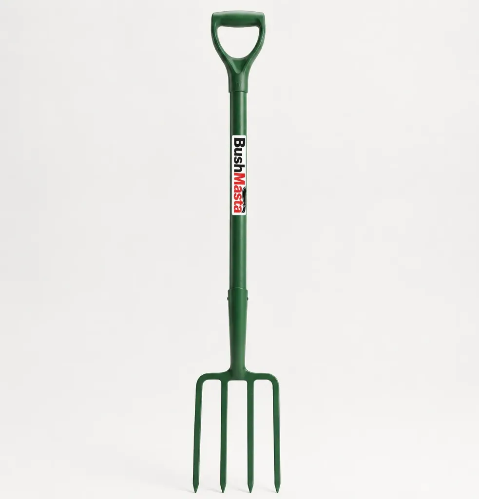 Bushmasta Garden Fork Steel Handle Green 106cm - JN6693