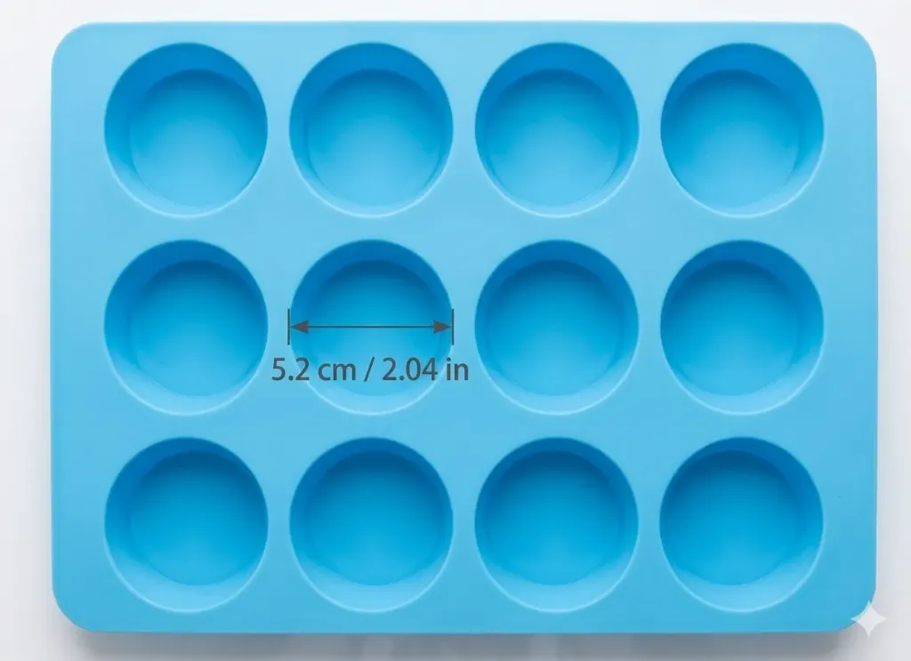 Soap Shaving Mold Round 40ml, 114g - GY-1