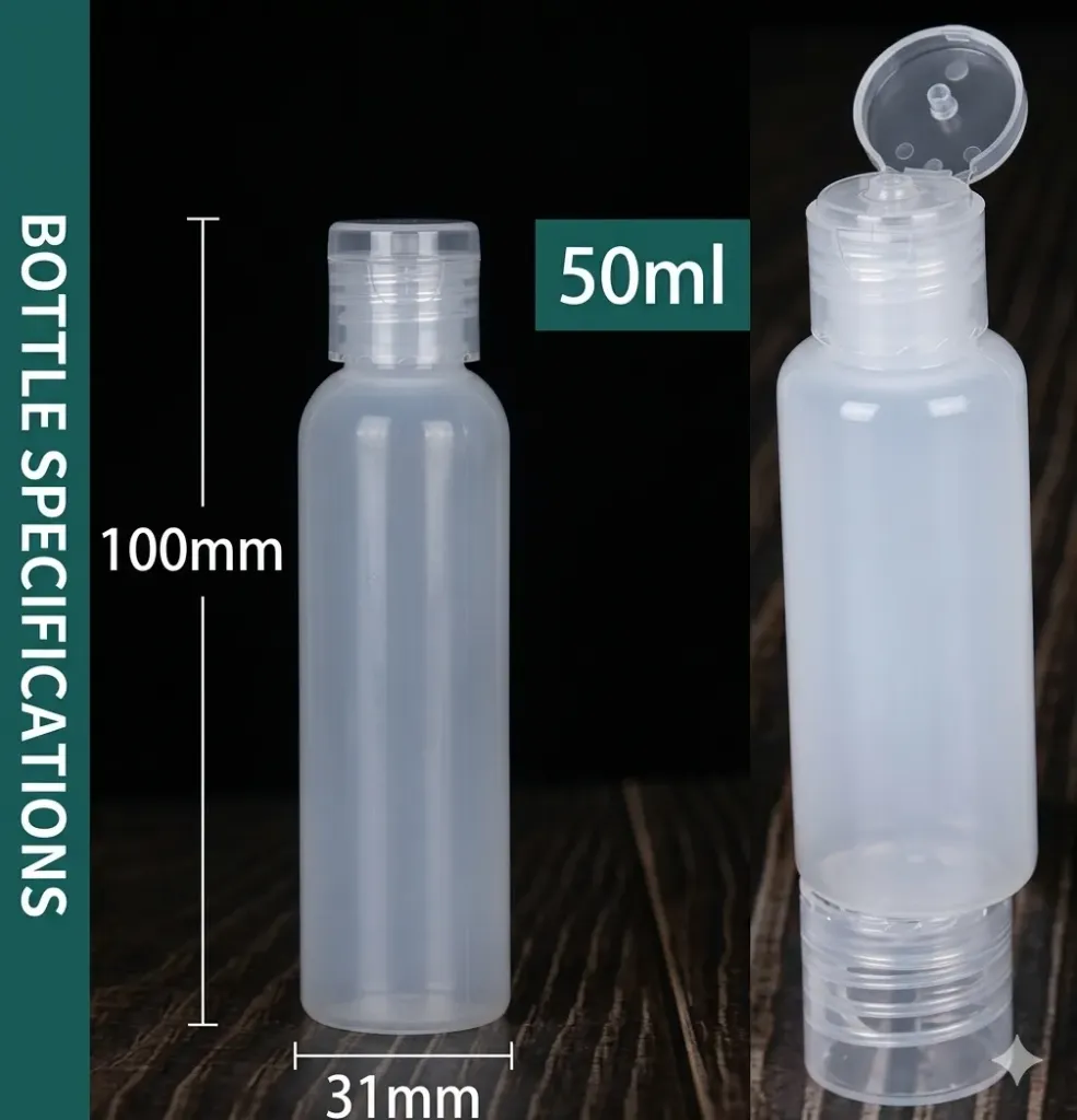 [VI8747] Flip Screw Cap Bottle 50ml - YZN-1-50