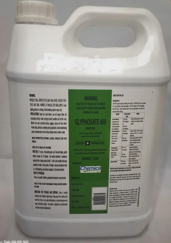 Glyphosate 450 Acid 5lt