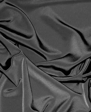 Fabric Plain Peach Skin 44" Dk Grey 39