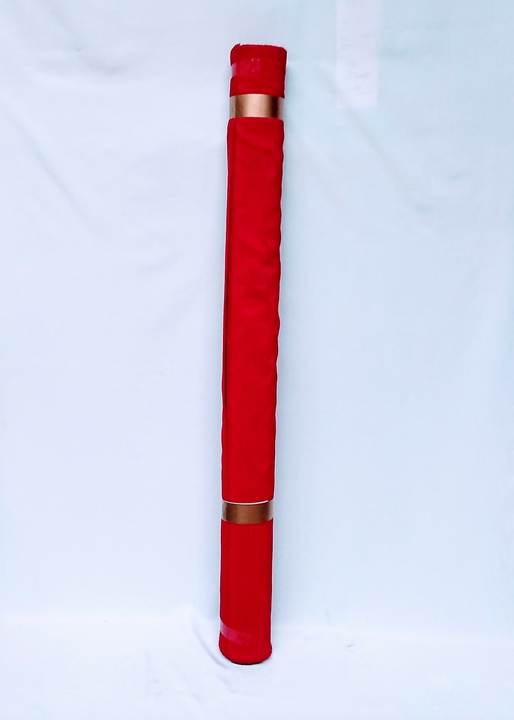 Fabric Plain Peach Skin 44" Red 207