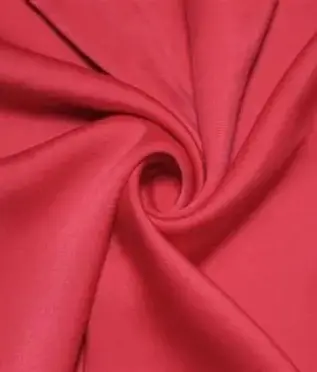 Fabric Plain Peach Skin 44" Red 1177