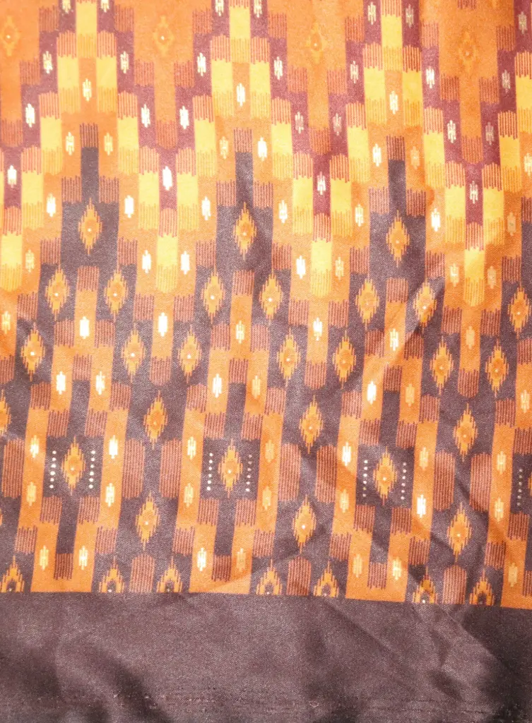 [FC5446] FB Printed Polyster Gold 44'