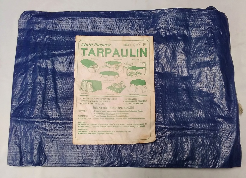 Tarpaulin Blue 6'X8' 110gsm