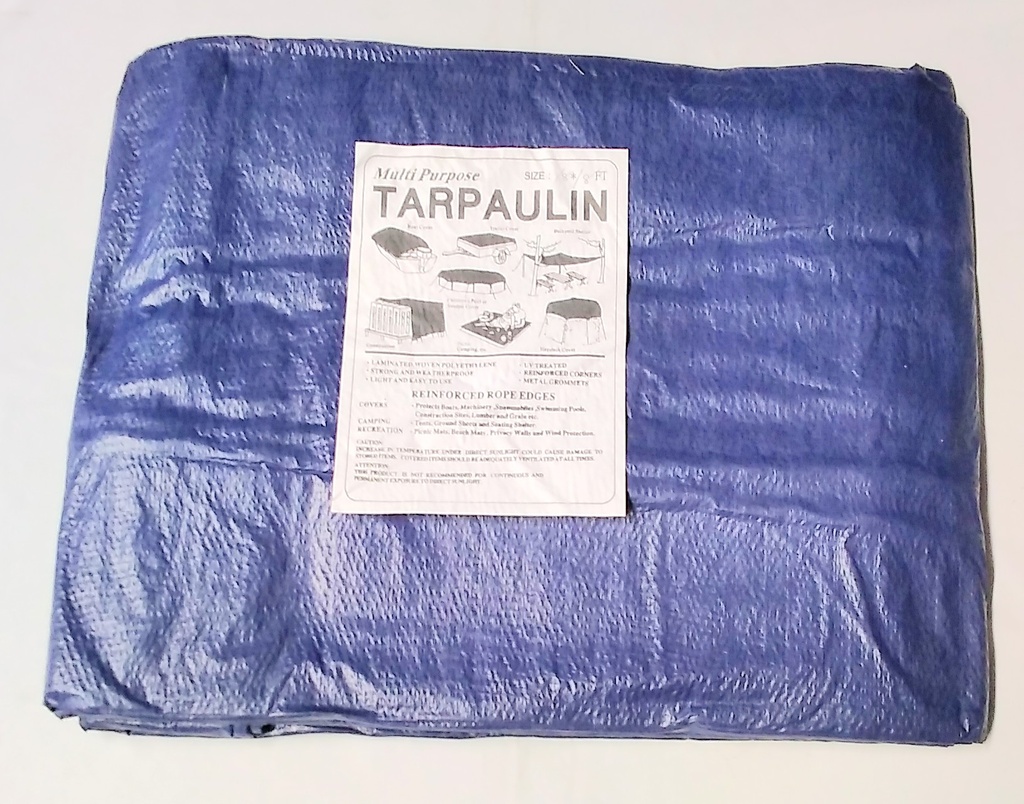 [PB0107] Tarpaulin Blue 18'X18' 110g