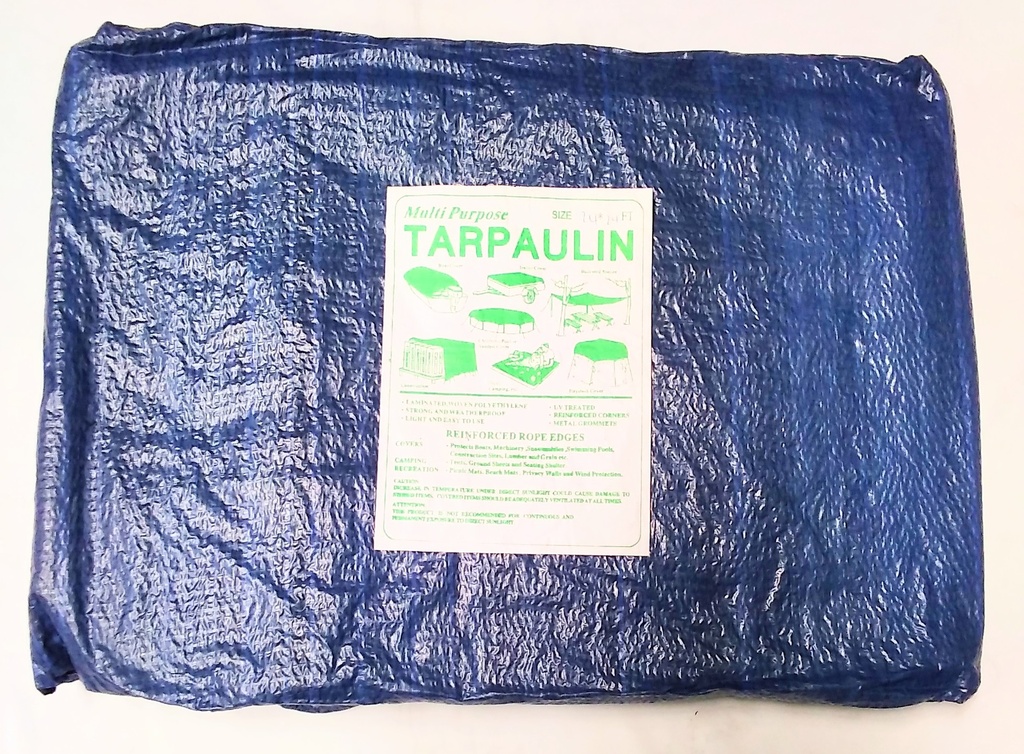 [PB0108] Tarpaulin Blue 24'X24' 110gsm