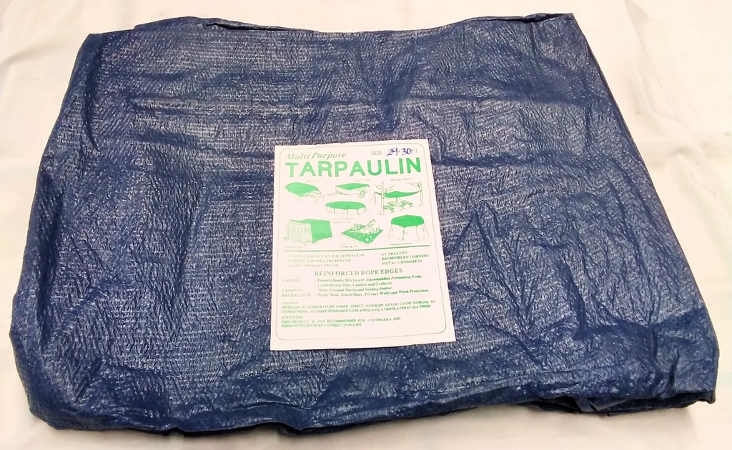 [PB0109] Tarpaulin Blue 24'X30' 110gsm