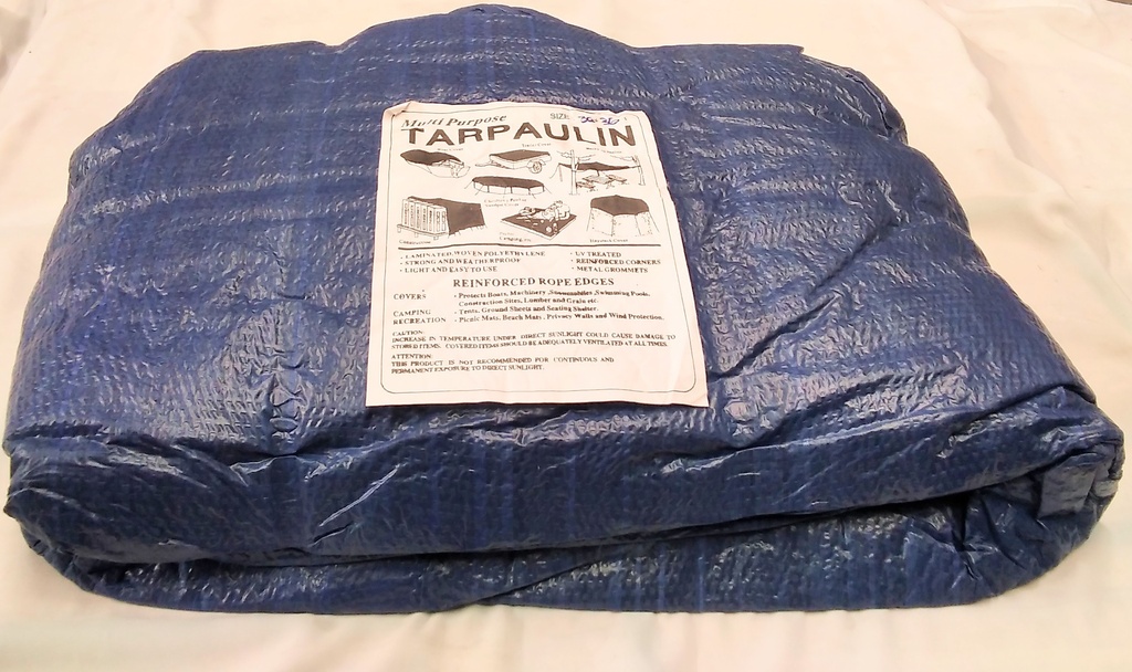 Tarpaulin Blue 36'X36' 110g