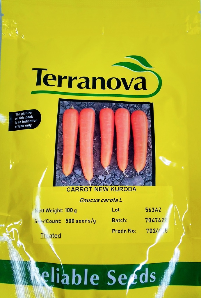 Seed Carrot New Kuroda 100G Terranova
