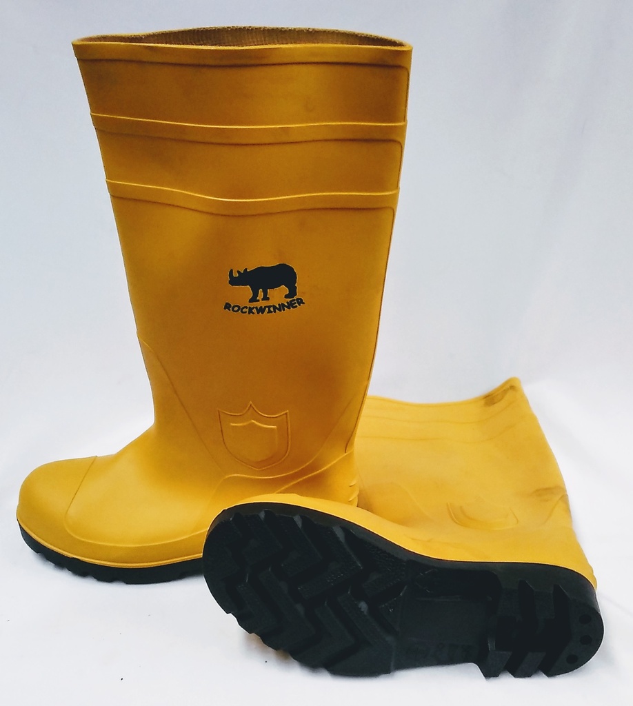  Gumboot  Rockwinner Safety Yel Sz6