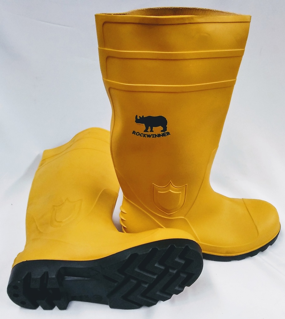 [SW0076] XXXD Gumboot  Rockwinner Safety Yel Sz7