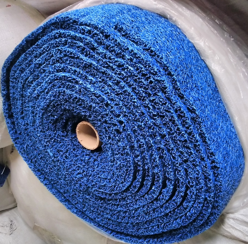 [VI5550] Mat Gold PVC (DY2202) 1.2cm*1.2m Blue