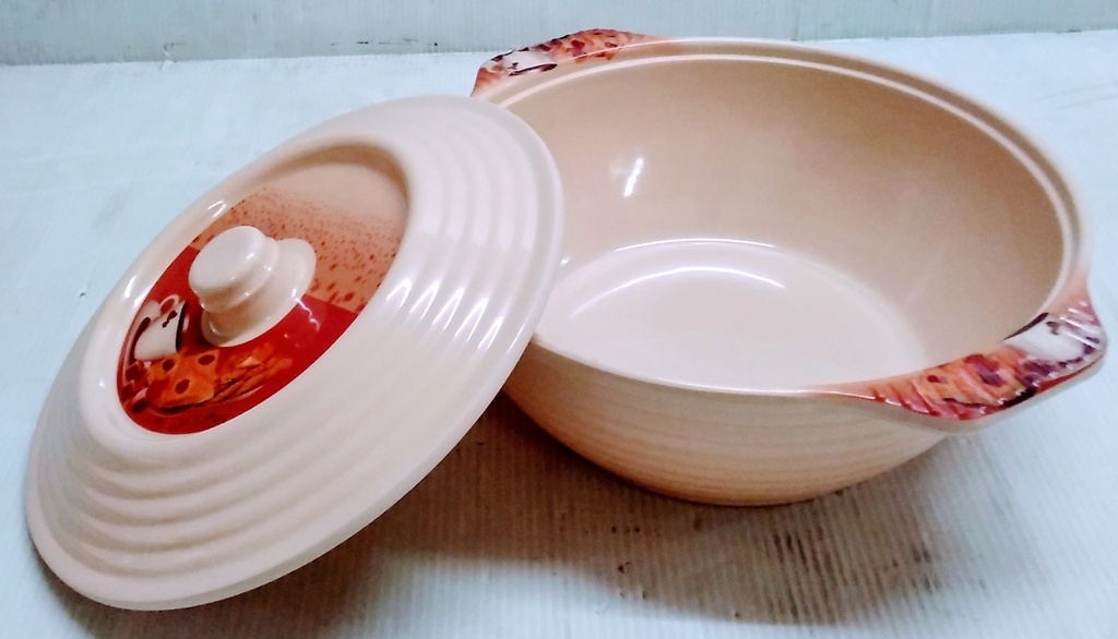 Bowl Melamine W/Lid 6'' G1449
