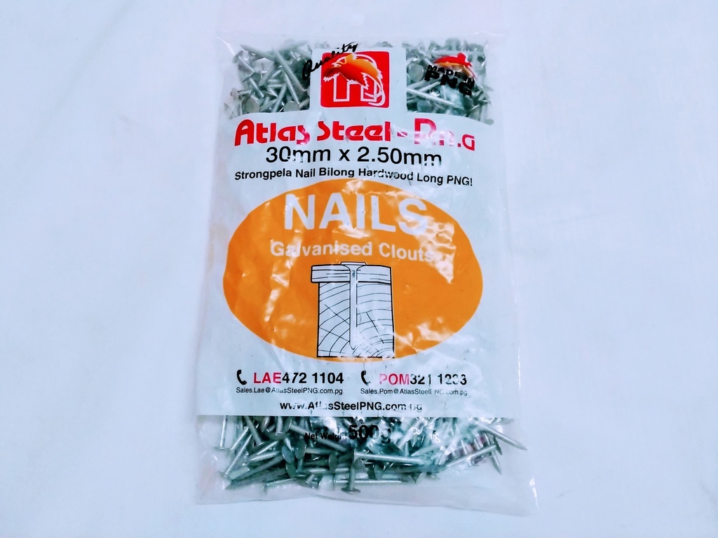 Nail Galv .Clout 30x2.5mmx500G