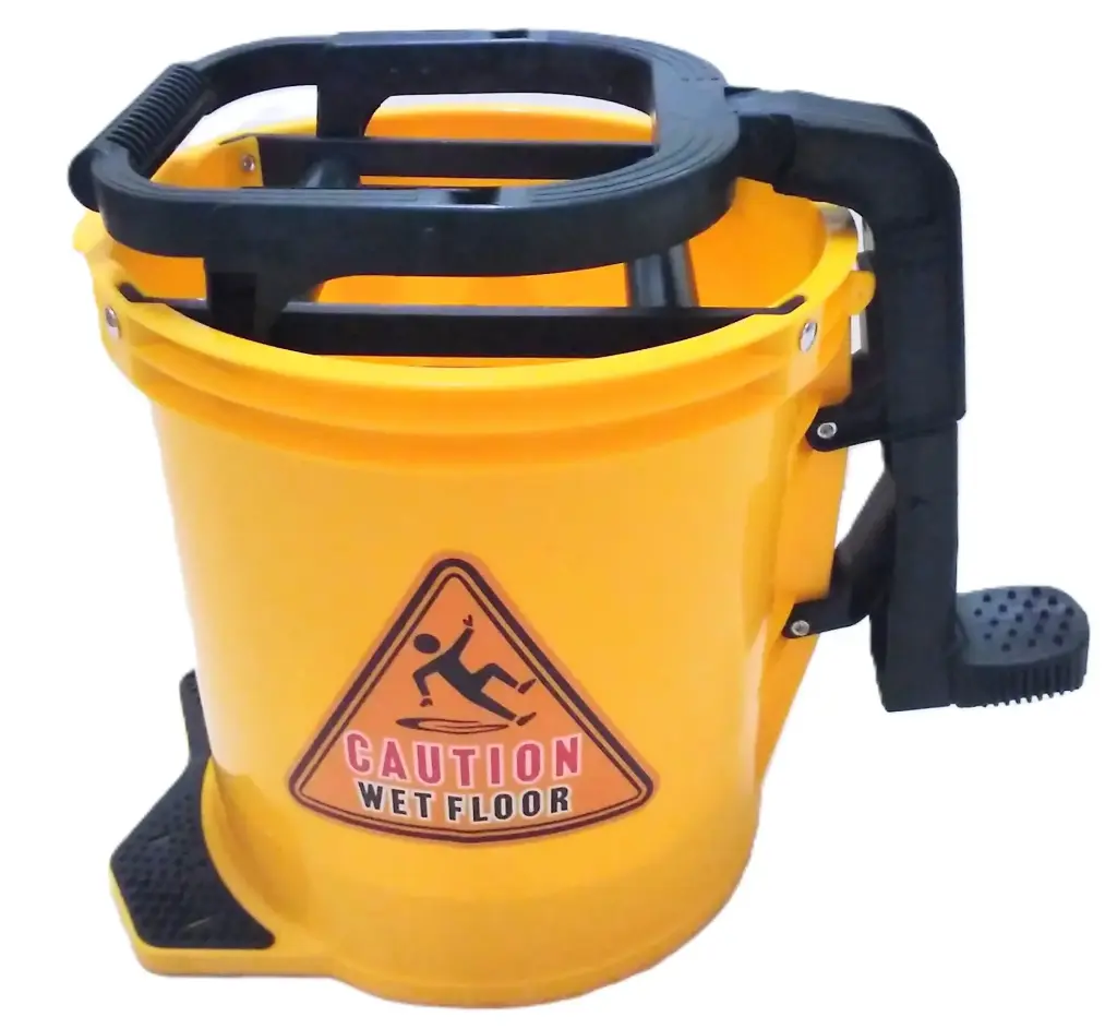 Mop Bucket W/Pedal 16L Yellow MC03001