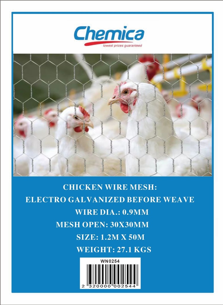[WN0254] Wire Chicken 1.2m*30*0.9mm*50m