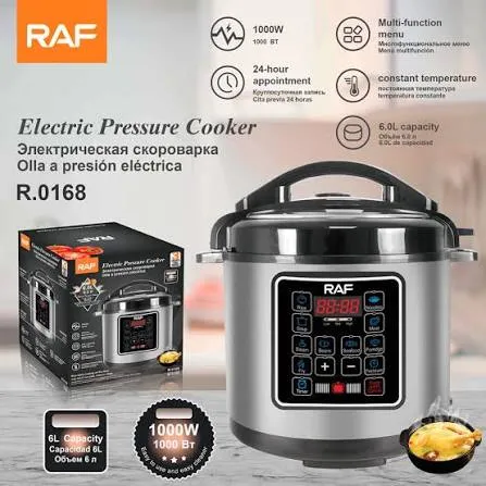 RAF Electric Pressure Cooker 1000W 6L available from Chemica in Papua New Guinea