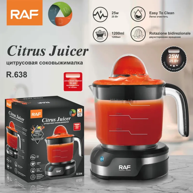 RAF Citrus Juicer 25W 1200ML available from Chemica in Papua New Guinea
