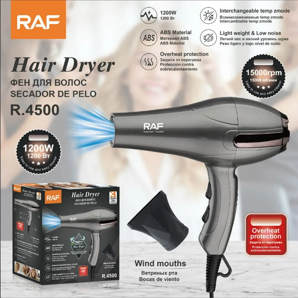 RAF hair dryer representing the personal care collection