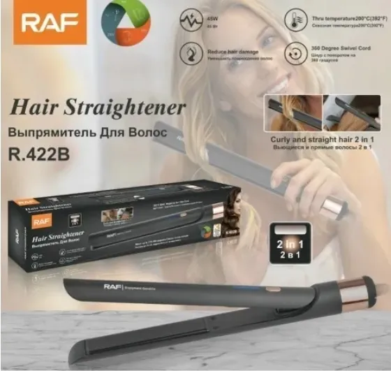 RAF Hair Straightener Brush 45W available from Chemica in Papua New Guinea